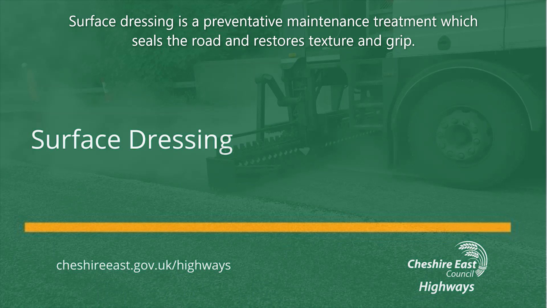 CEC Highways on Twitter "Our surface dressing programme continues