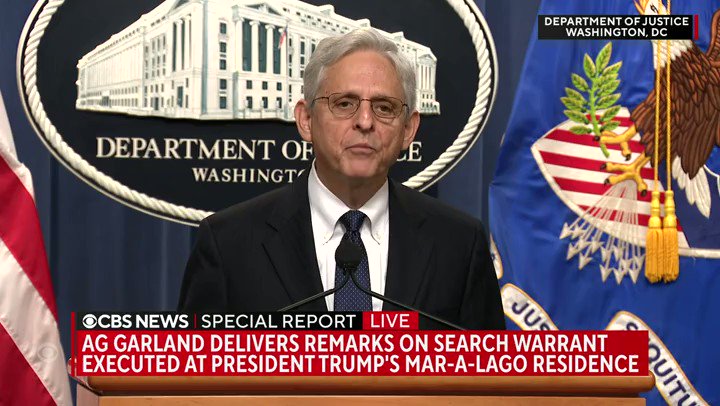 I Personally Approved The Decision To Seek A Search Warrant” The Internet Reacts To Garland Press Conference After Mar-a-Lago Raid  4lRN-FDJenDD5EAt