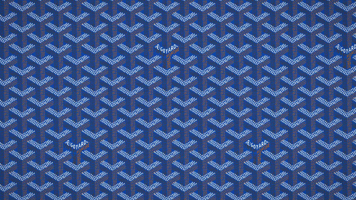 Goyard Pattern Print