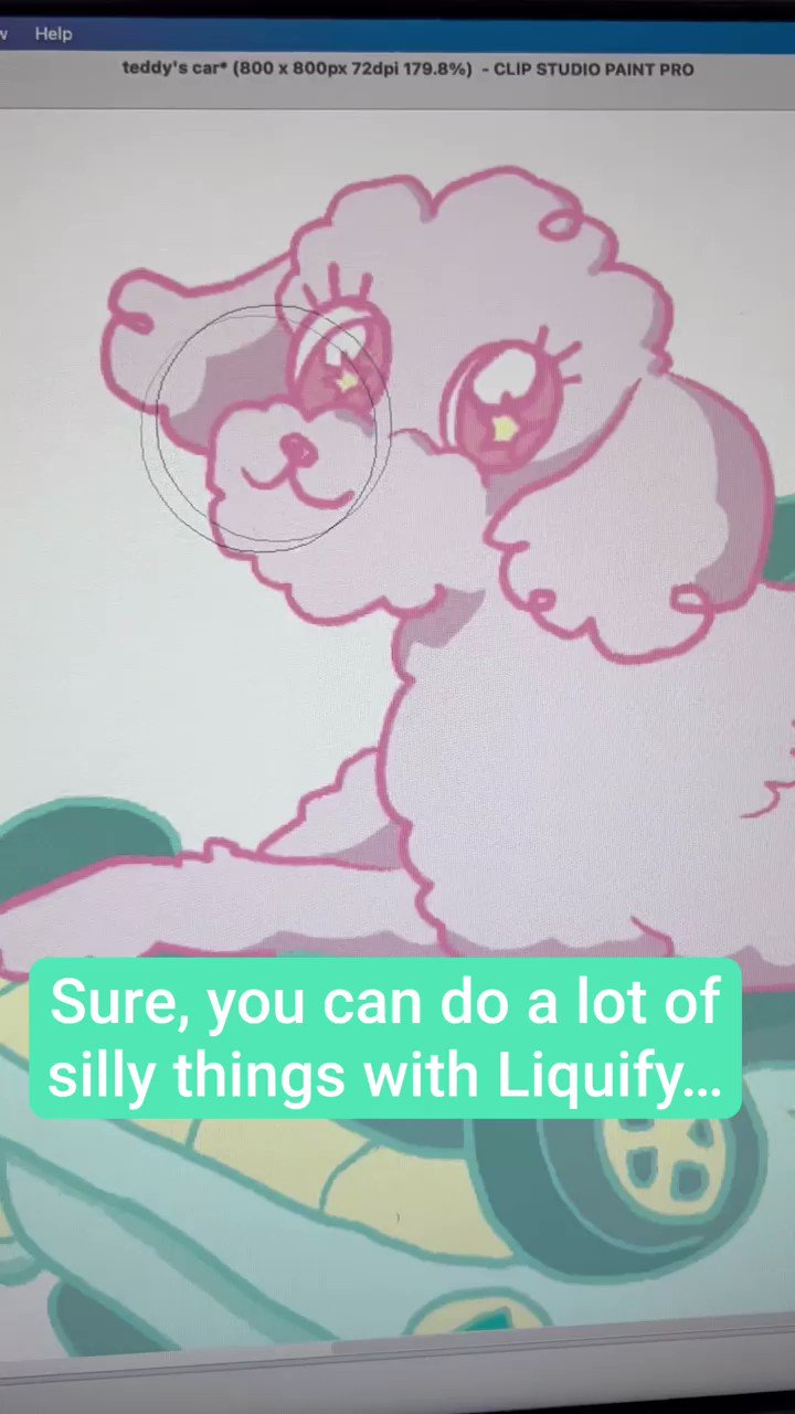 CLIP STUDIO PAINT on Twitter "Want to reshape your character? Use the Liquify tool like dami