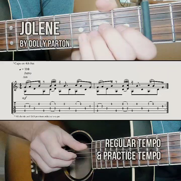 Jolene - Dolly Parton #fingerstyle #guitar #dollyparton #jolene, Guitar