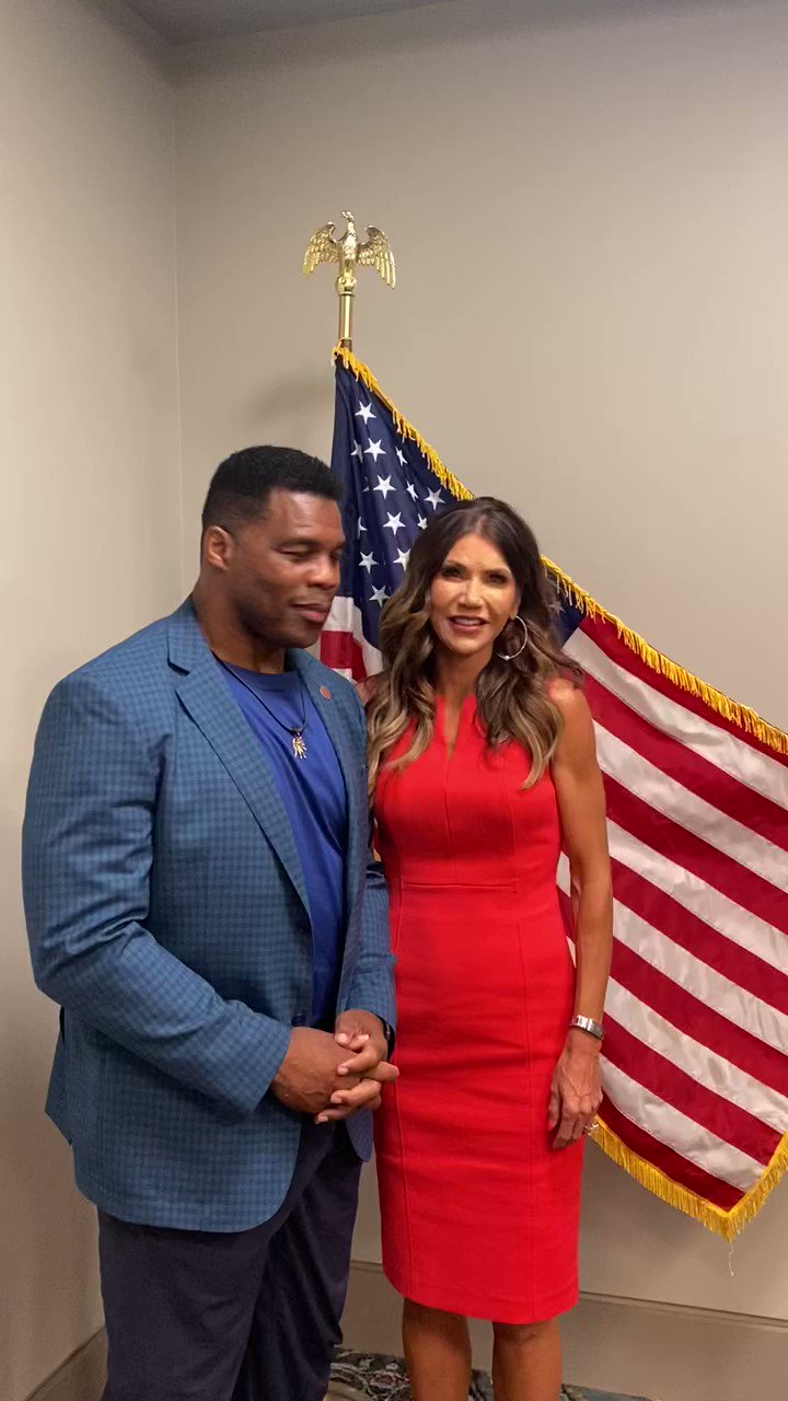 Herschel Walker on Twitter "Honored to have KristiNoem’s endorsement