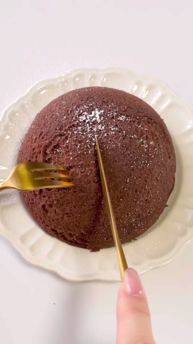 超簡単ダイエットおやつ！「ふわっふわのチョコシフォンケーキ」！