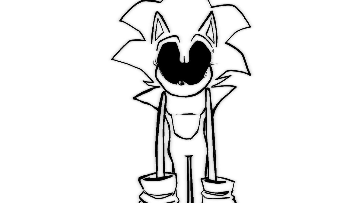 Sonic Exe Coloring Pages by horrorshowfrea.  Coloring pages, Free coloring  pages, Coloring pages for kids