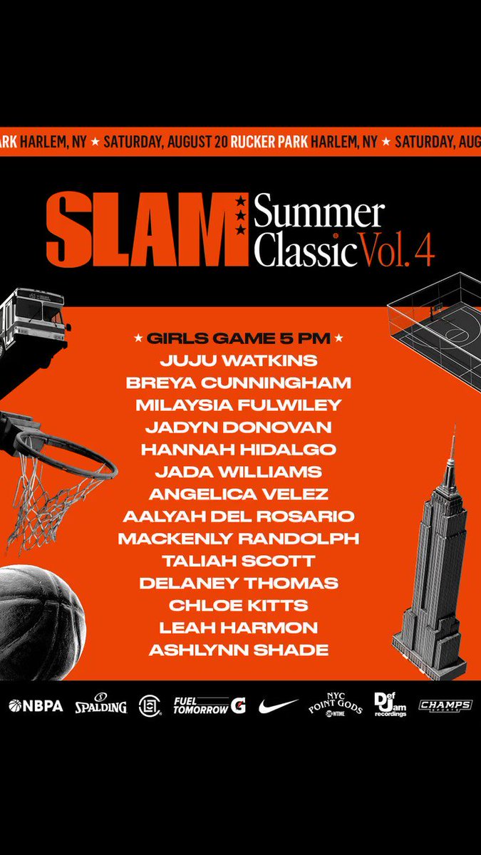 WSLAM on Twitter "FINAL ROSTERS for the SLAM Summer Classic this
