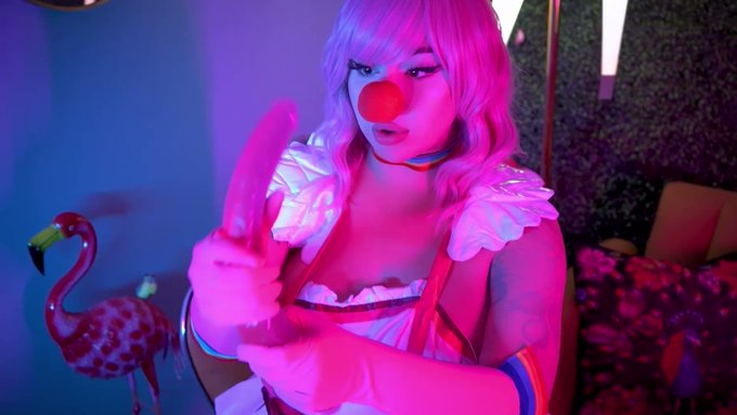 Geiru Toneido from Ace Attorney cosplay 🤡💗👅💦 if you love clowns with a big oral fixation, check out my