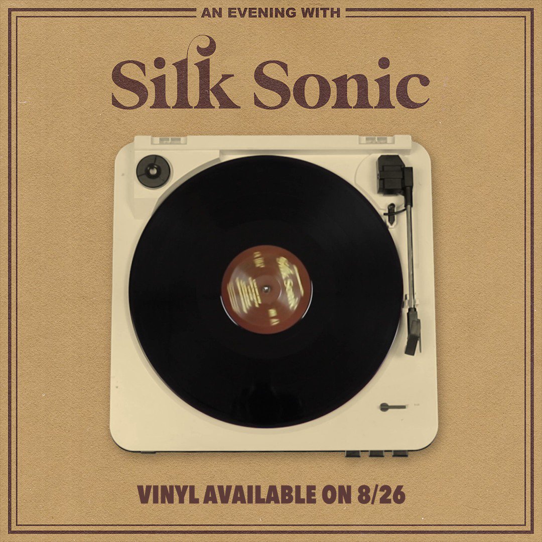Silk Sonic - An Evening With Silk Sonic - Exclusive Limited Edition Black Colored Vinyl LP - Music