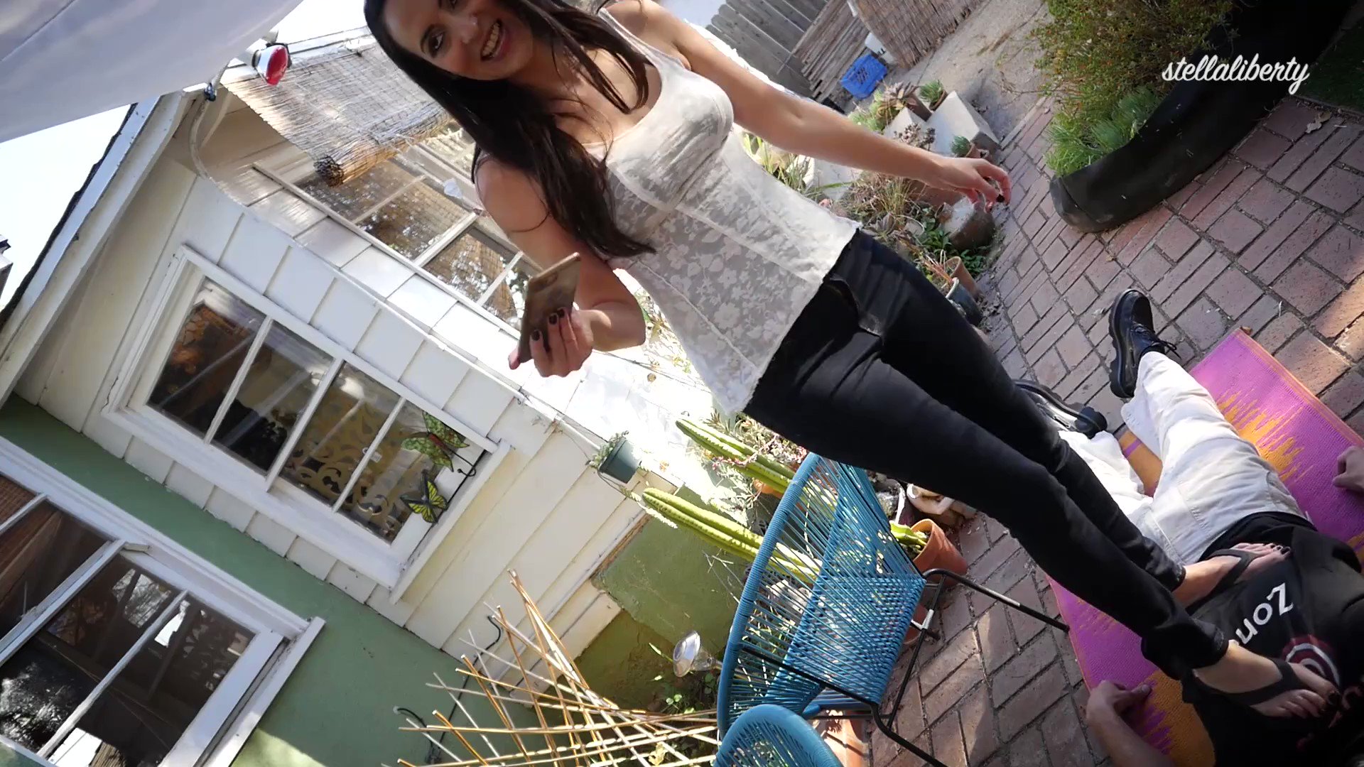 Stella Liberty on Twitter "Femdom Trampling in the Garden! Outdoor