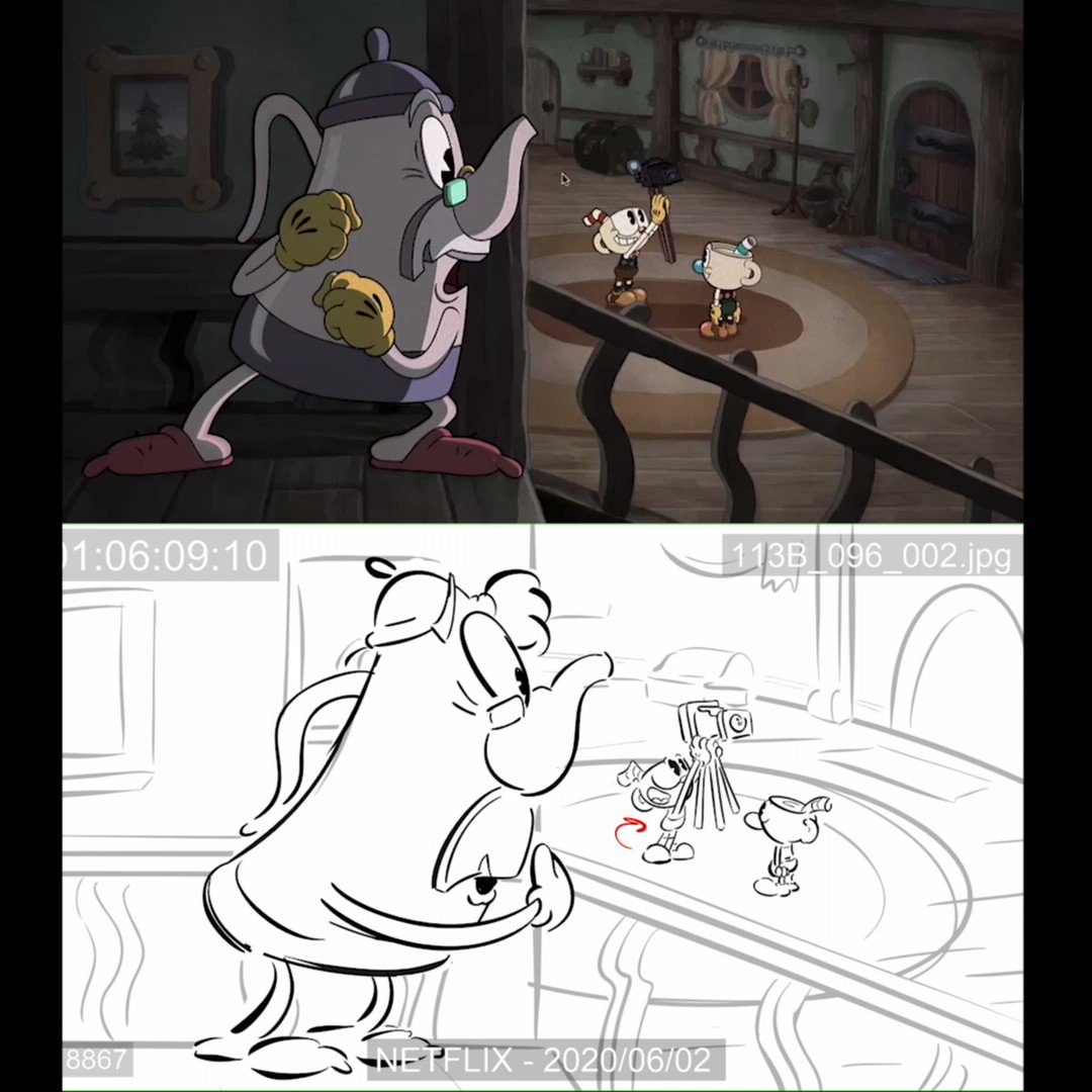 Dan Becker on X: More Cuphead Show episodes today! Here's some of my storyboards from Cupstaged. / X