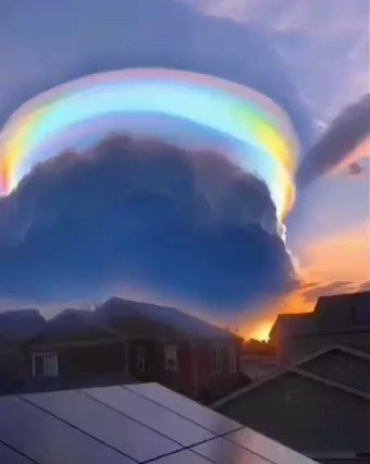 La espectacular “nube arcoíris” que adoró el cielo en China