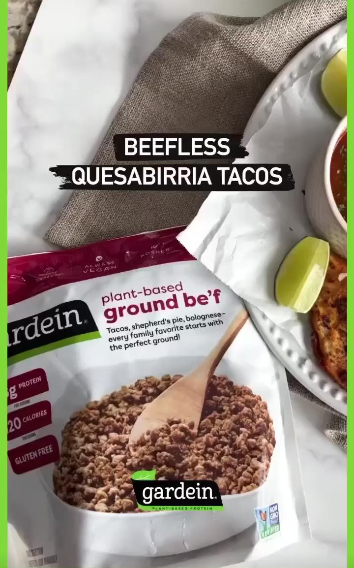 Gardein. Meatless FTW. 🌱💪 on Twitter "Quesabirria tacos made with our