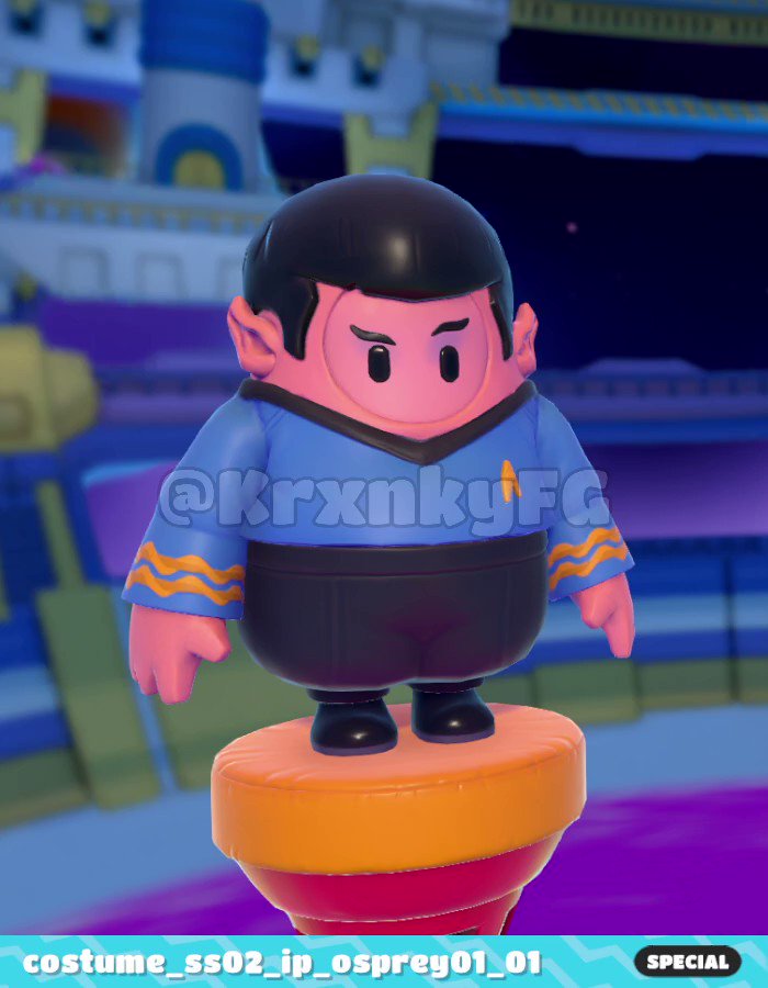 Fall Guys Star Trek crossover lets you dress as Spock and Worf