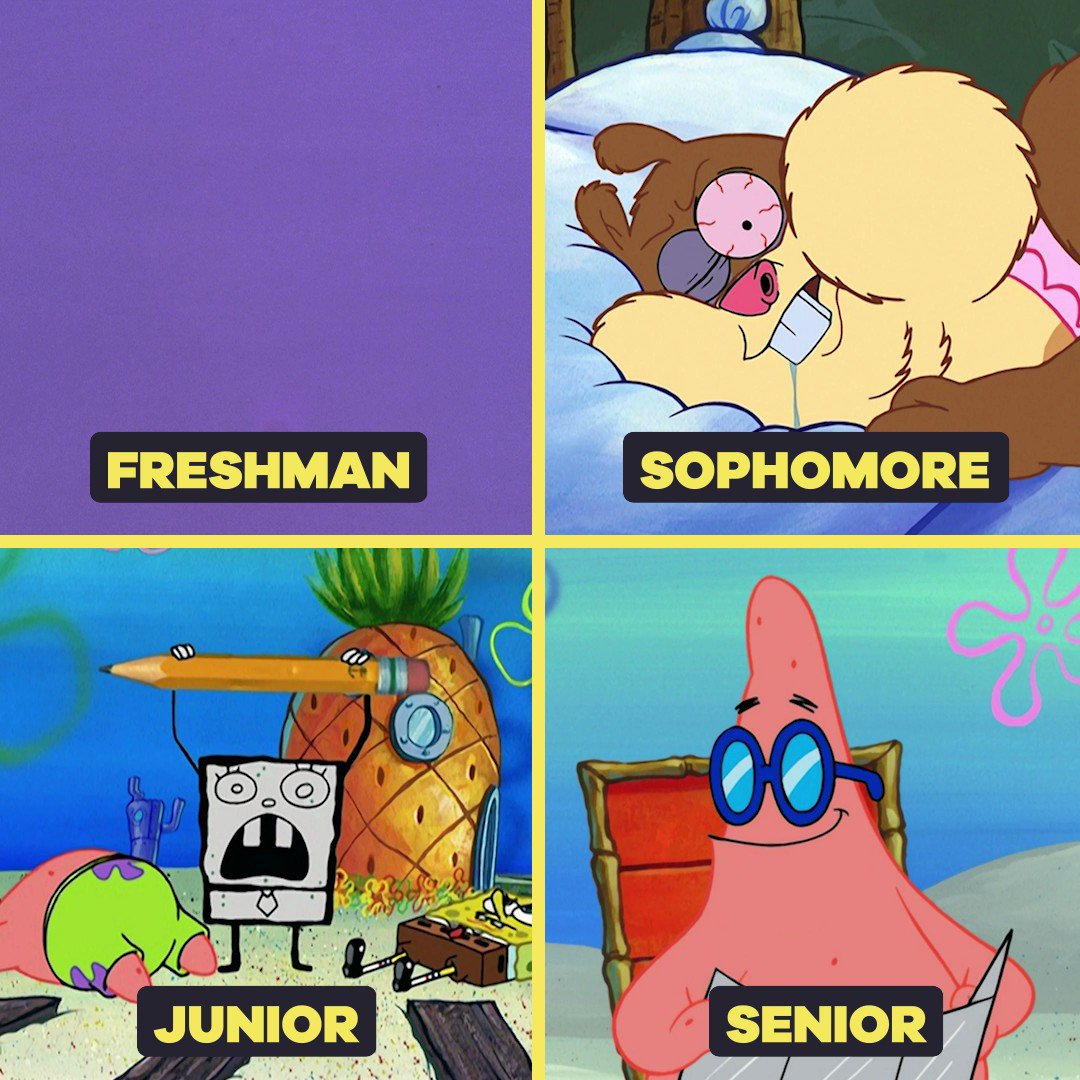 SpongeBob On Twitter Was School Ever F U N 