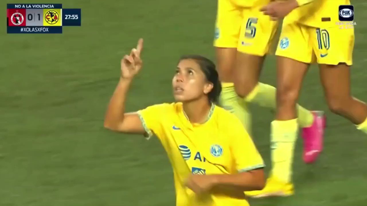📹#NoTeLoPierdas 

¡¡¡G⚽⚽⚽L!!! 

Kiana Palacios 🔙vuelve al gol, y así abría el tablero en el Estadio Caliente.

#VamosPorEllas👊🏼”