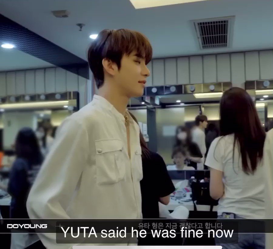 스키나유타 🦋🍒 ⁰⁷ on Twitter "doyoung updating about yuta's health 🥺 its