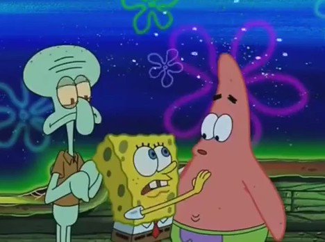 The Memes Archive on X: patrick and spongebob thinking reaction
