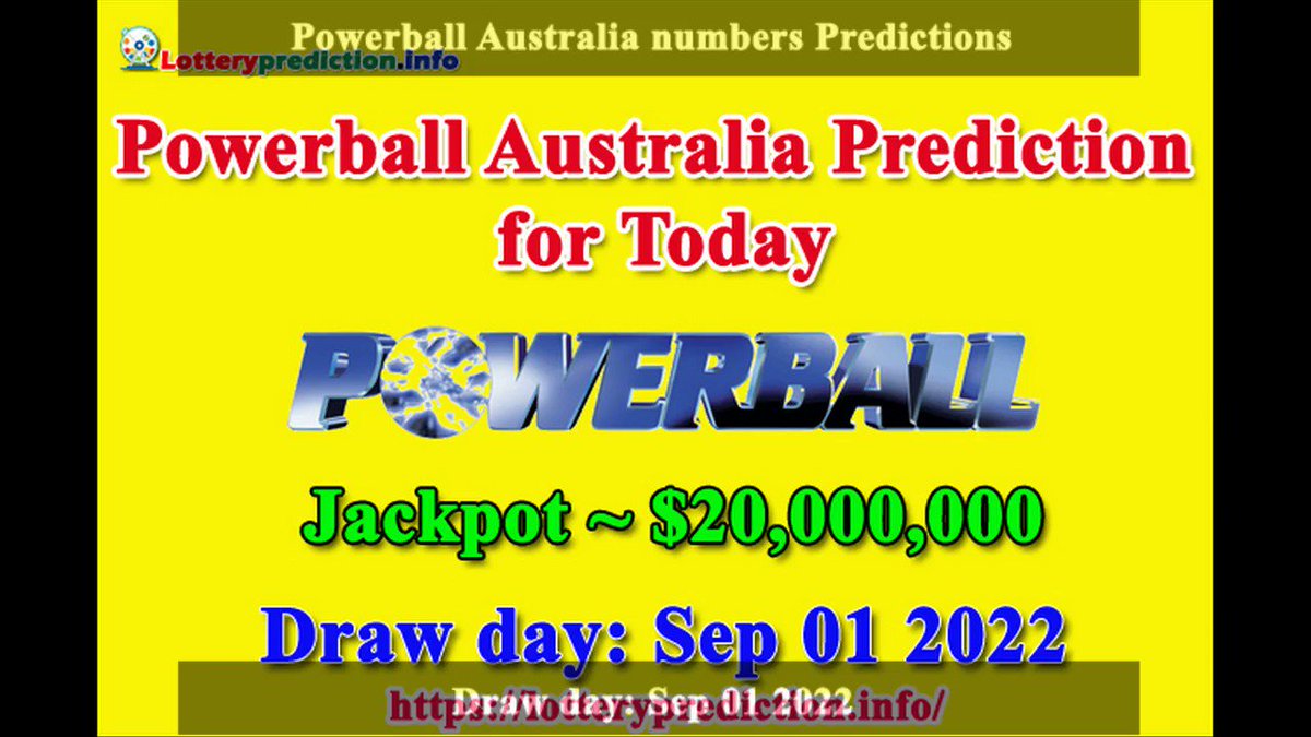 How to get Australia Powerball numbers predictions on Thursday 01-09-2022? Jackpot ~ $20 millions -> https://t.co/ycNG7CaMUZ https://t.co/nBmPHVmMnz