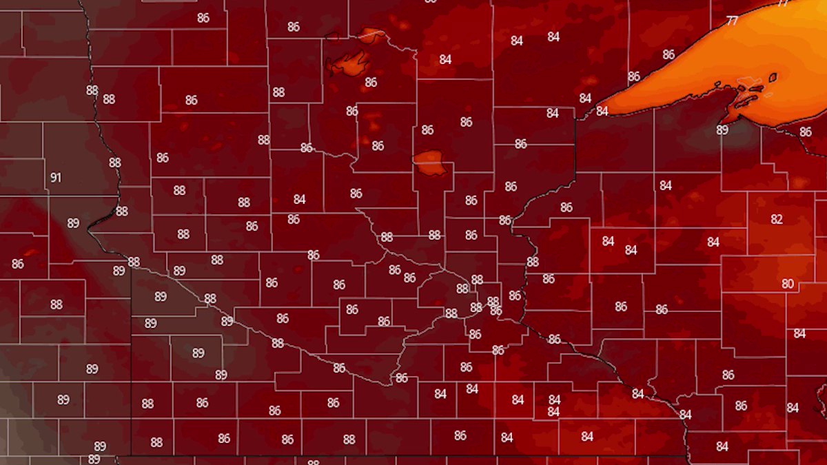Will a lobe of Death Valley's potentially record-setting heat impact Minnesota? Details with @svensundgaard:  https://t.co/N6i18kVcjK https://t.co/2hRfROKwuJ