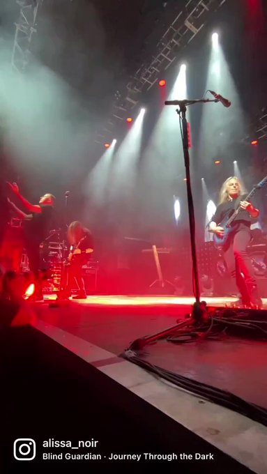 POV: your girlfriend enjoys a Blind Guardian concert while you are home being sick with covid ??? https://t