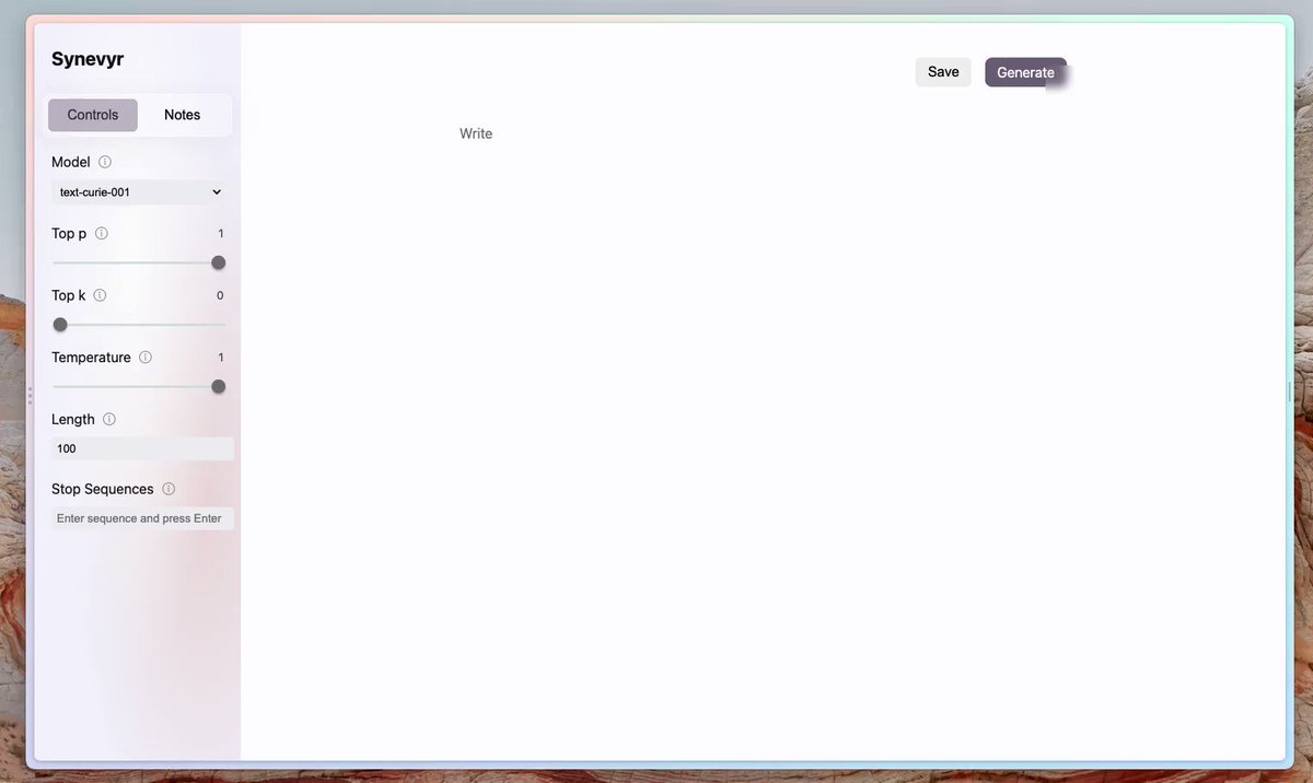 Karina Nguyen - I oftentimes use language models to brainstorm and think through ideas during the writing process to get unstuck or find different perspectives.   So, I built a writing environment with GPT-3 integrated directly into the editor called Synevyr. 