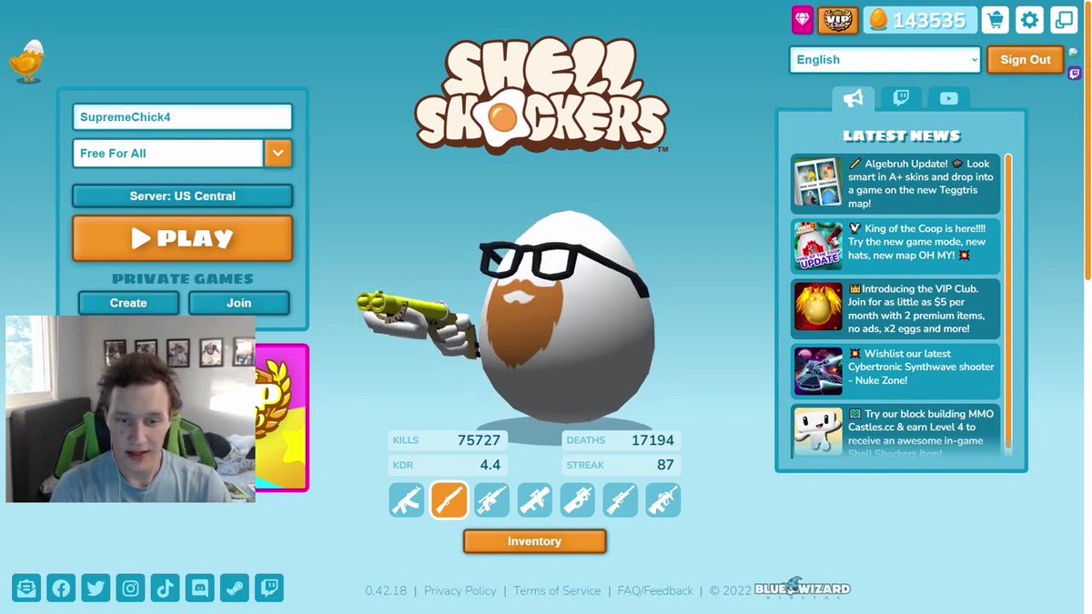 Shell Shockers: Eggpic Map Refresh » Blue Wizard Digital