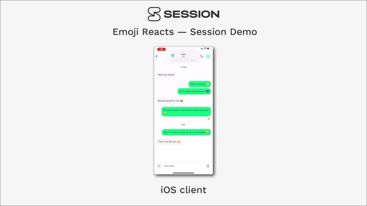 Session on Twitter "Here's a quick demo of a new and highly