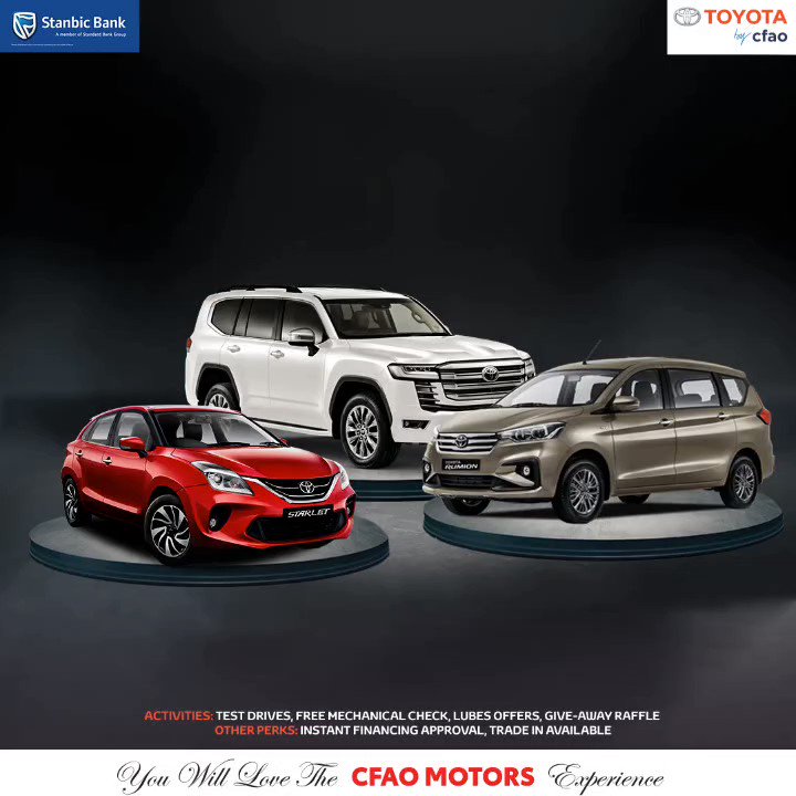 Toyota Kenya Limited on Twitter "Join us tomorrow StanbicKE Chiromo