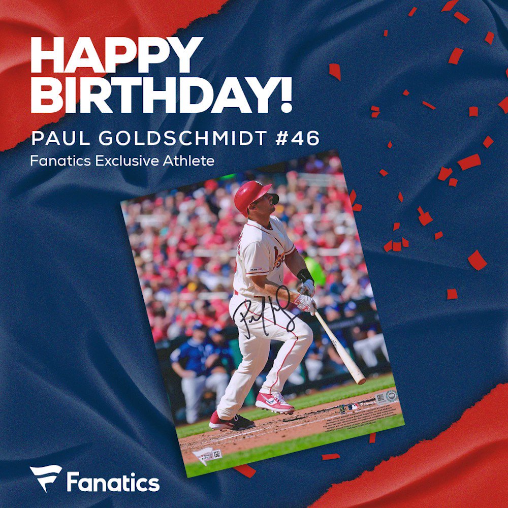 Join us as we wish a Happy Birthday to athlete Paul Goldschmidt  