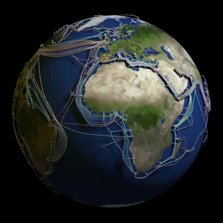 Diego Saez Gil on X: "In a way the Earth already is a super-computer. Map  of submarine internet cables: https://t.co/gWoRytldwj" / X
