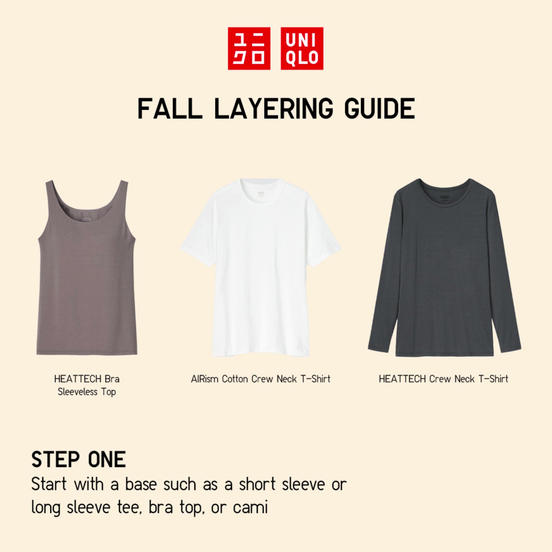 Uniqlo Canada on X: It's the season of layers, layers, and more layers!  But it's not as easy as just throwing on a bunch of different items. Here's  a layering guide to