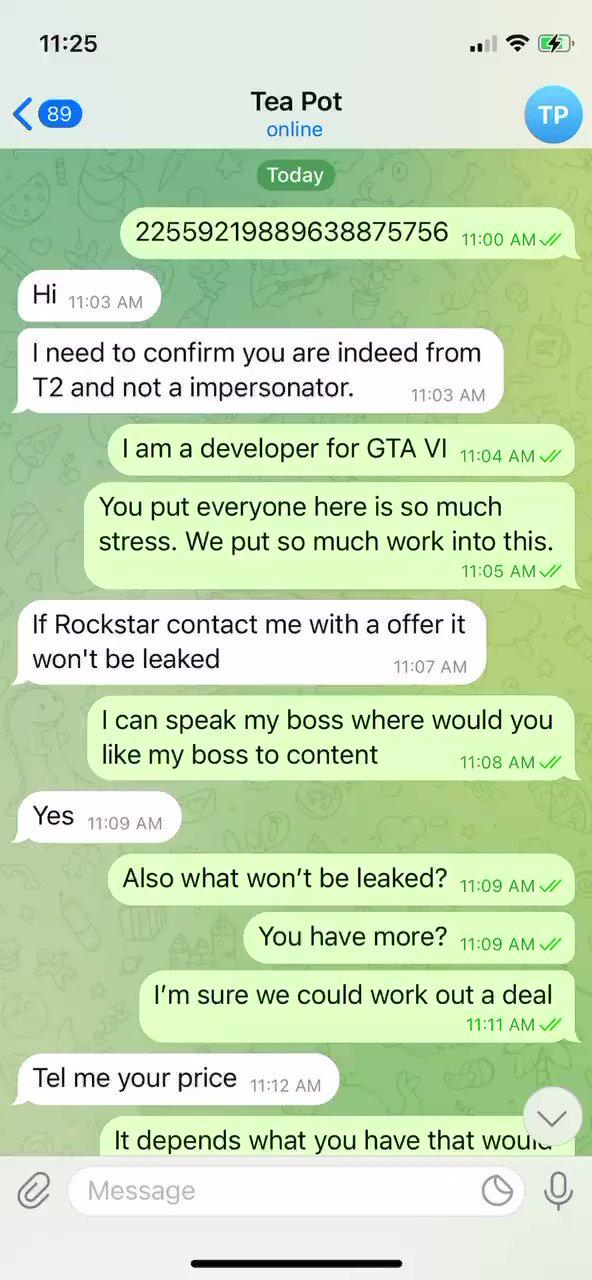 Tom Henderson on X: A couple of GTA 6 leak updates: - The hacker has requested that someone from Rockstar/Take-Two contact them after going unexpectedly viral - Take-Two has started to DMCA