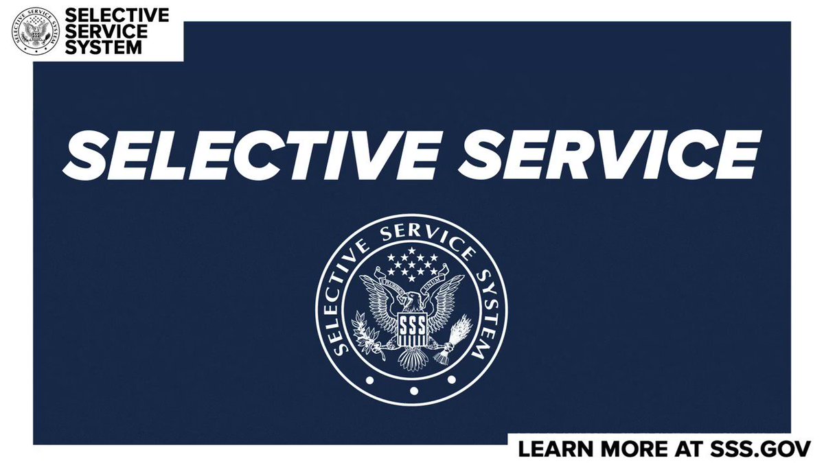 Selective Service on Twitter "Registering with the Selective Service