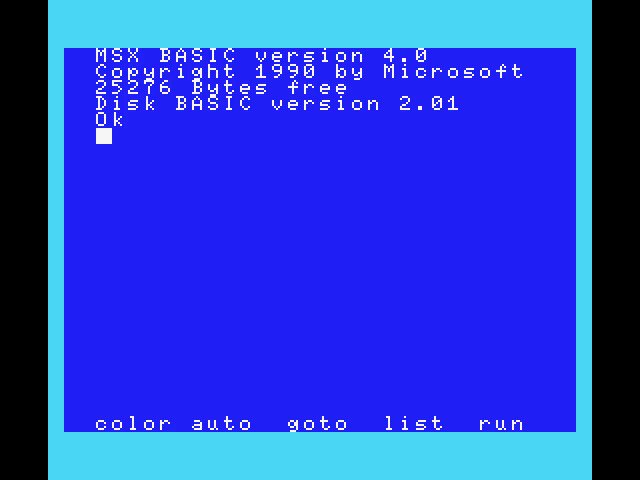 MSX BASICでMSX3起動画面を妄想MSX2+風もやってみました(^^)今回はVDPコマンドでLMMMを2回実行するよりも、COPY命令2回の方が速かったです(^^;#MSX3 