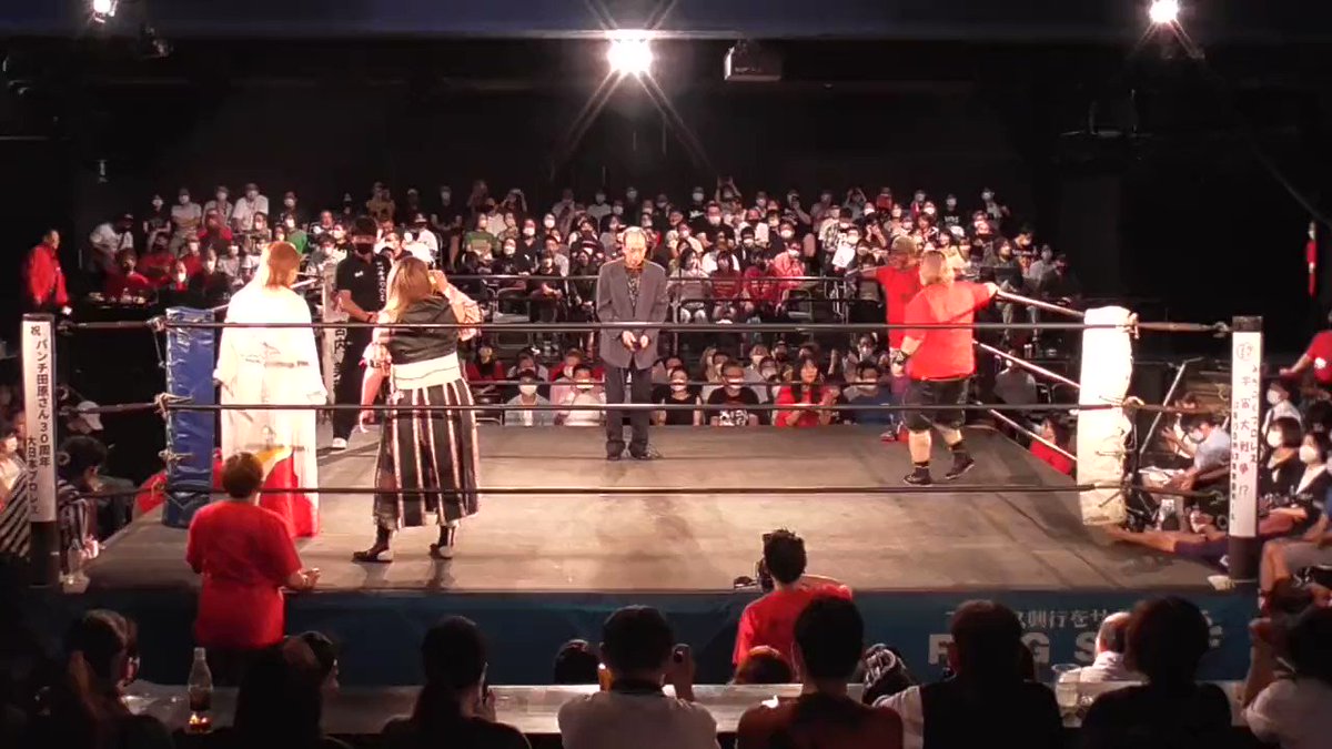 パンチ田原 プロレス レフリー リングアナウンサー 結婚披露宴 引出物 ベルト バックル 1998.8.9 njcup 1st match Backstage (with Subtitles) 3/14/25 | NEW