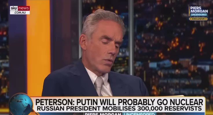 Read more about the article JORDAN PETERSON: It’s naive to think the Russians are going to lose and we’re go