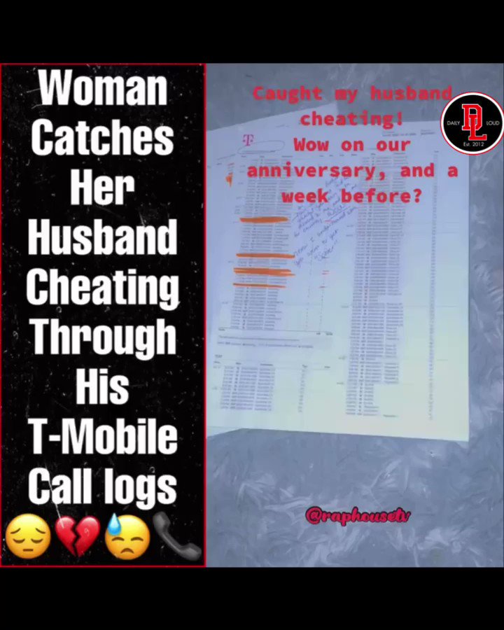 Daily Loud On Twitter Rt Dailyloud Wife Catches Her Husband Cheating Through T Mobile Bills