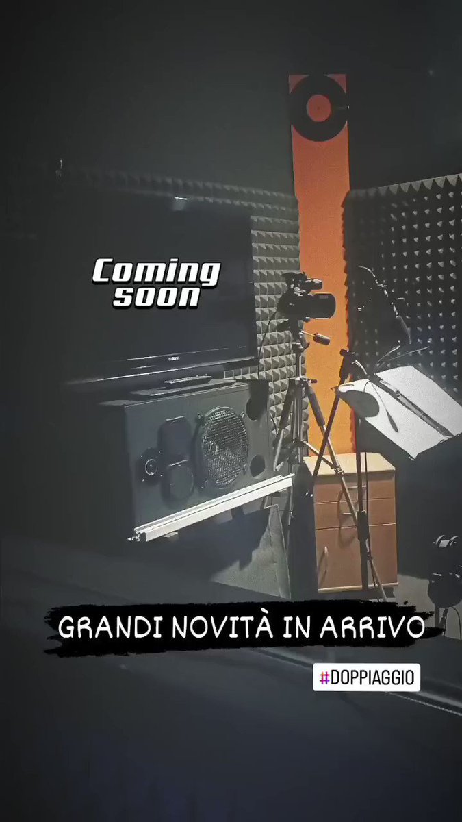 Image for the Tweet beginning: GRANDI NOVITÀ IN ARRIVO 🎙️
.
.
#doppiaggio