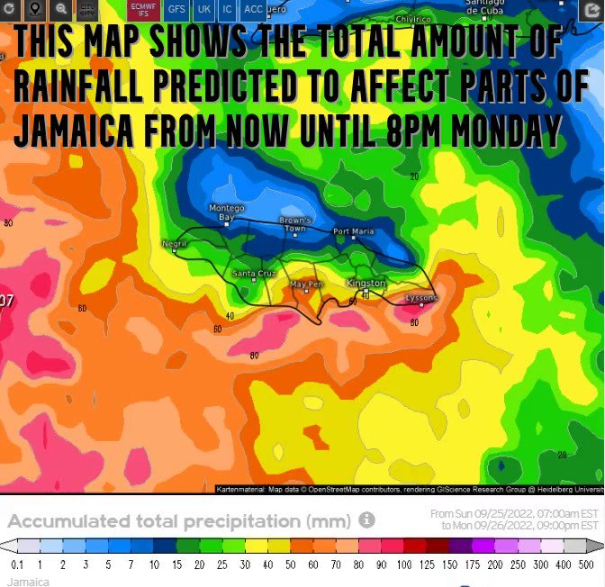 Weather Jamaica on Twitter "The ECMWF & GFS models are