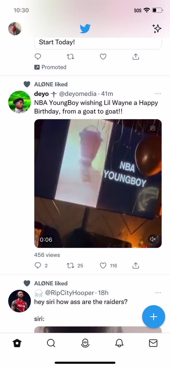 NBAYOUNGBOY wishes Lil Wayne a HAPPY BIRTHDAY , from a 2 a 