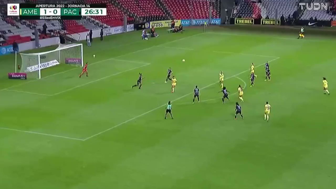 📹#NoTeLoPierdas

¡¡¡G⚽⚽⚽L!!!

De bote pronto, 'Aligol' marcó el segundo en el Estadio Azteca. 🤯

#VamosPorEllas👊🏼”