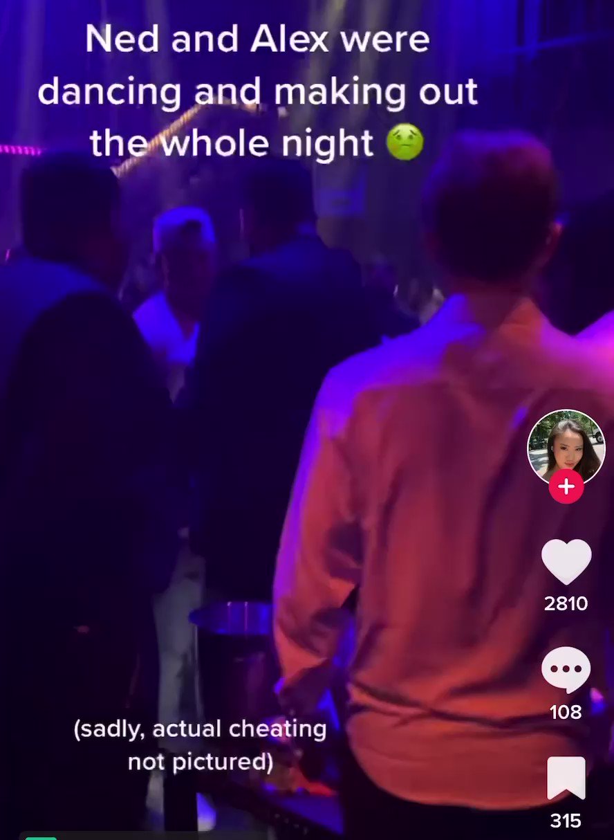 NED FULMER EXPOSED on Twitter: "Another TikToker posted a video of Alex and  Ned out at a club together in NYC. If you look closely, Alex is standing  directly in front of