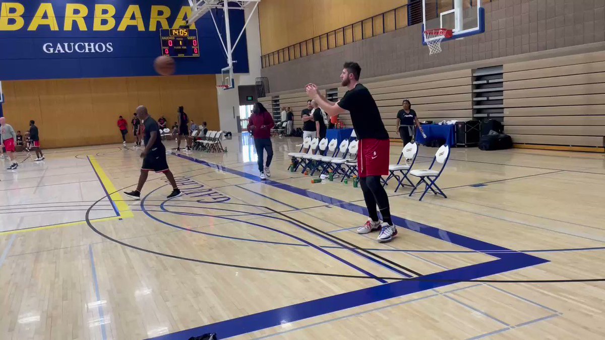 RT @AaronJFentress: Jusuf Nurkic working on corner 3s during training camp in Santa Barbara. #RipCity https://t.co/BUVusMImKg