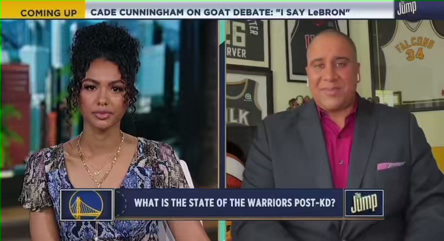 RT @iconic_roy: Malika Andrews throwing shade on the Golden State Warriors final chances last NBA season https://t.co/v9V1H7QIyM
