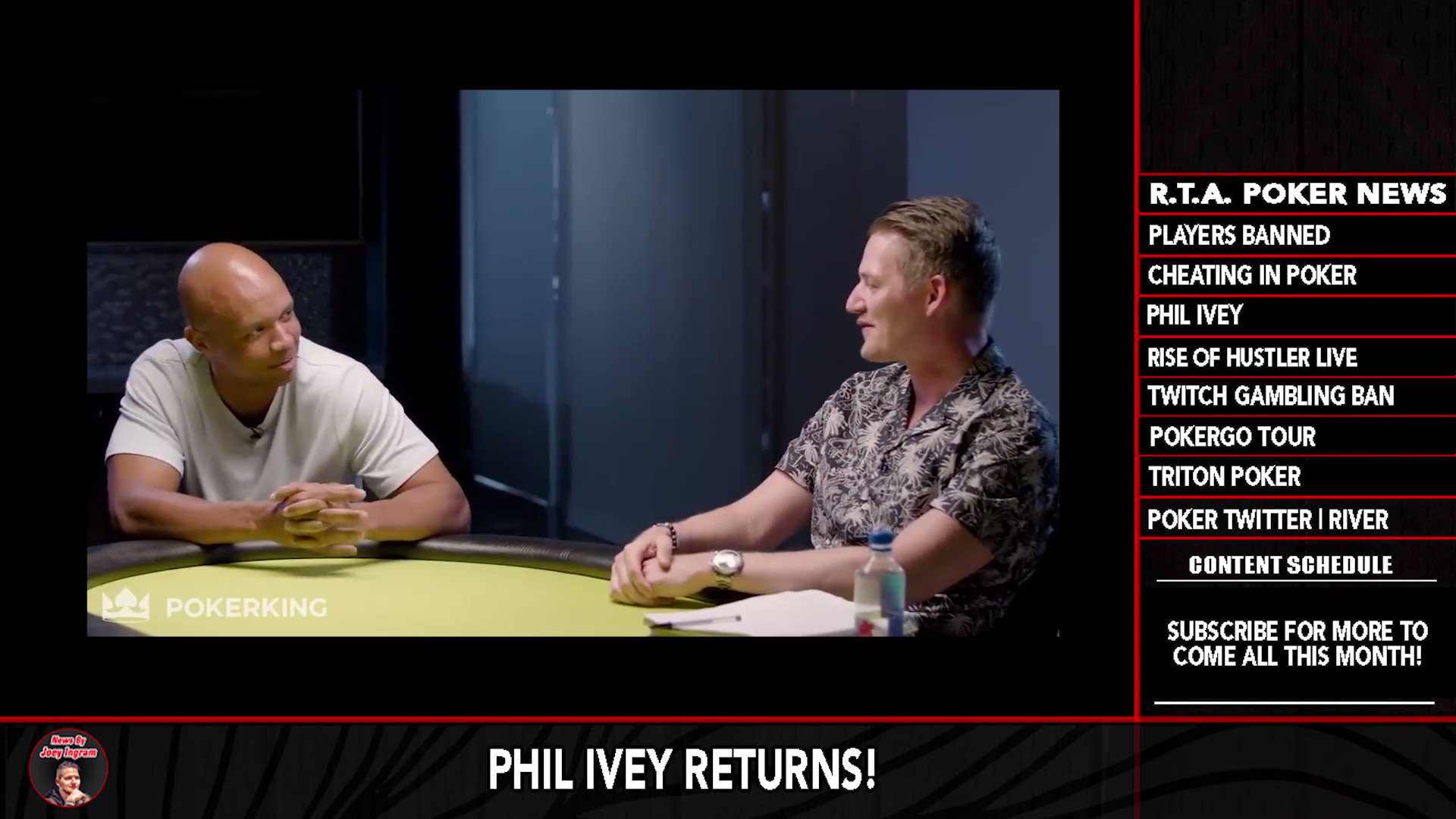 A lot of nice good Feasibility decorate Joey Ingram 🐉 on Twitter: "New R.T.A. Poker News -Jake & Ali @PokerGO BAN explained... -Phil Ivey returning to @HCLPokerShow -How Hustler built its brand? -Twitch gambling ban (what does it actually A lot of nice good Feasibility decorate Joey Ingram 🐉 on Twitter: "New R.T.A. Poker News -Jake & Ali @PokerGO BAN explained... -Phil Ivey returning to @HCLPokerShow -How Hustler built its brand? -Twitch gambling ban (what does it actually