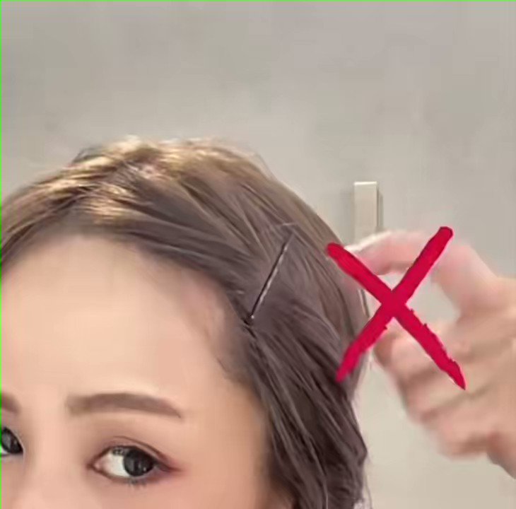 前髪伸びかけの時、芋っぽくならないヘアピンの止め方だよ～