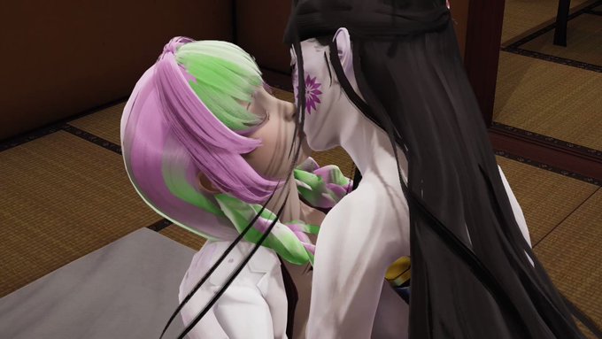 Mitsuri x daki lesbian kissings

#mitsuri #demonslayer #kimetsunoyaibarule34 #nsfw #hentai #kissing #lesbian