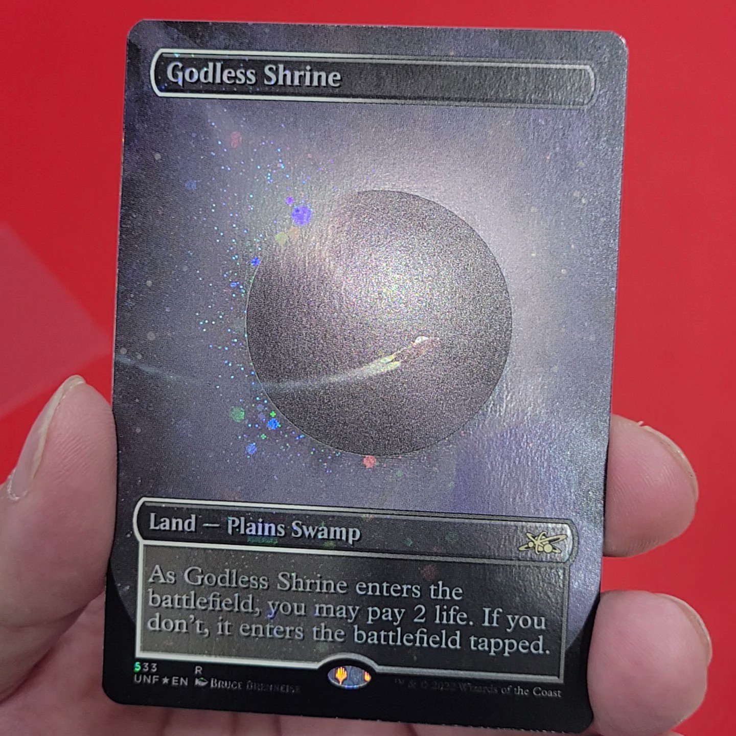MTG unfinity 赤白 ショックランド ギャラクシーfoil