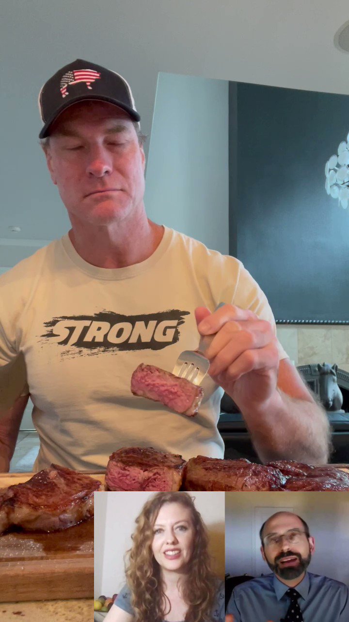 Dr Shawn Baker 🥩 on Twitter "Eating my steak while learning from a vegan sexual god! https//t