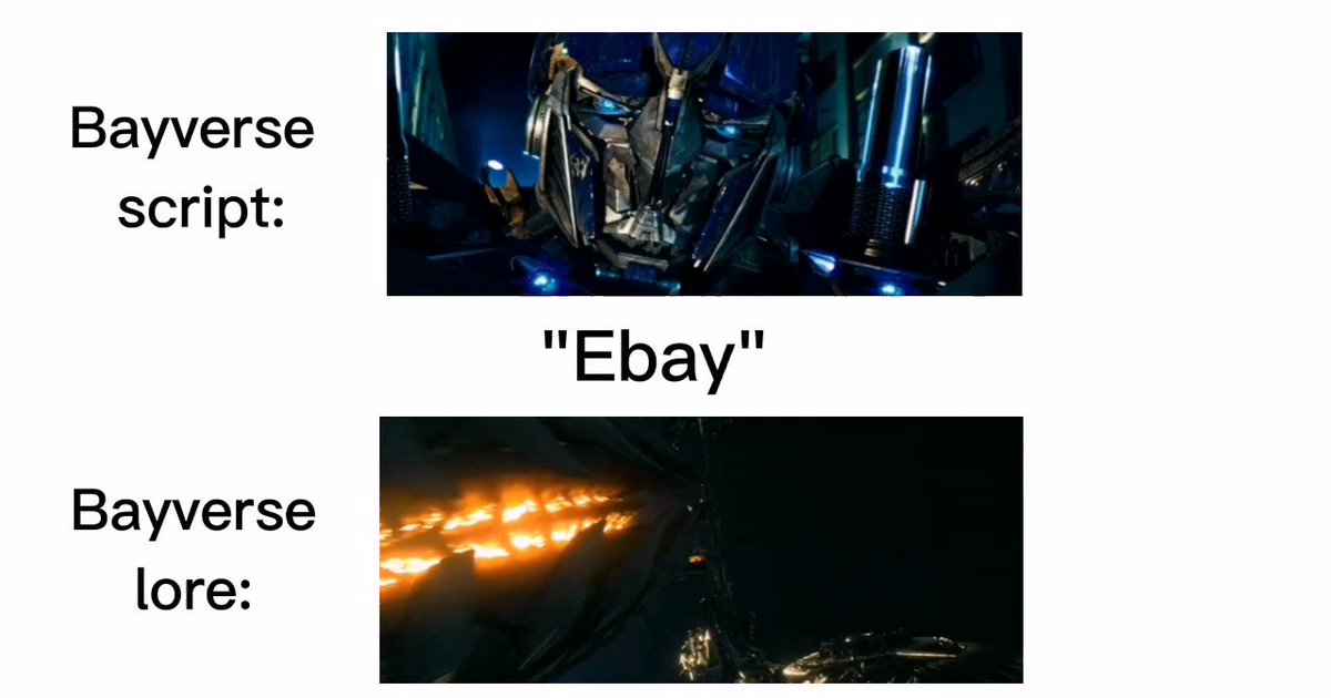 Ennard Idk on Twitter "Transformers Bayverse lore"