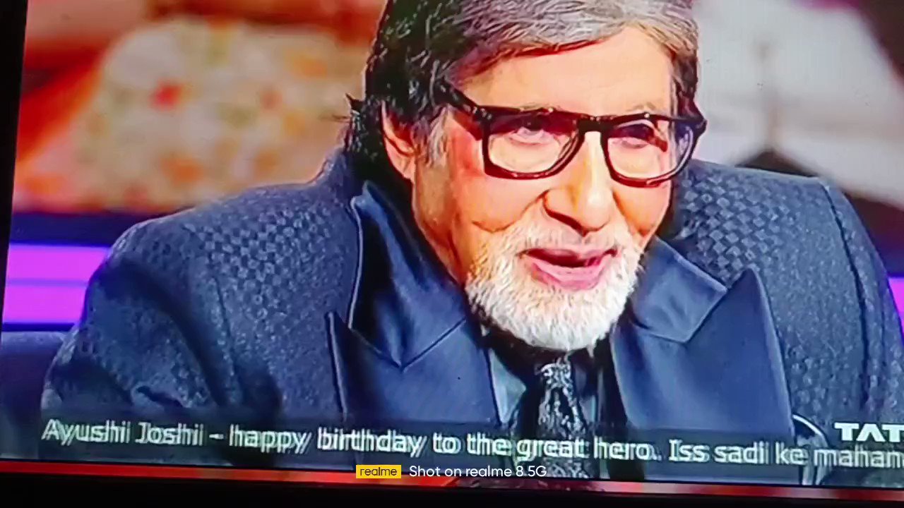 80th # Happy Birthday to you dear Amitabh Bachchan ji ,1000sal jiye AAP. 
